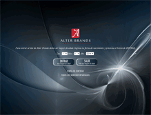 Tablet Screenshot of alterbrands.com